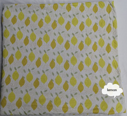 Infant swaddle soft newborn baby receiving blanket cute lemon printed
